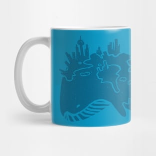 whale city Mug